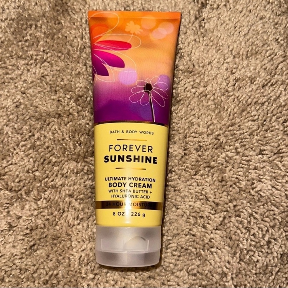 Bath & Body Works Forever Sunshine Body Cream - Yellow & Purple